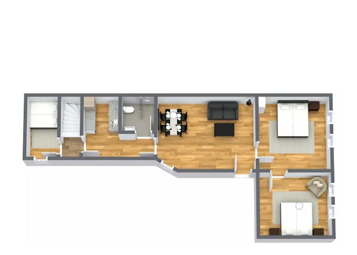 Scandinavian Style 3br In Centre Apartmán